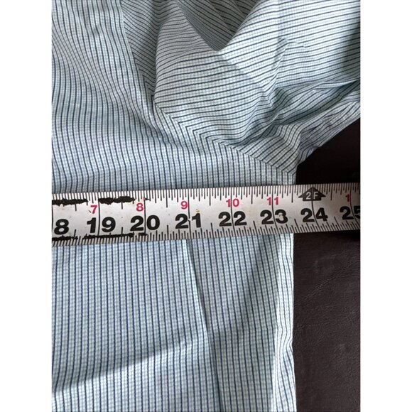 Calvin Klein Mens Non-Iron Slim Fit Striped Button-Up Shirt Size 16.5 34/35 - Picture 8 of 8